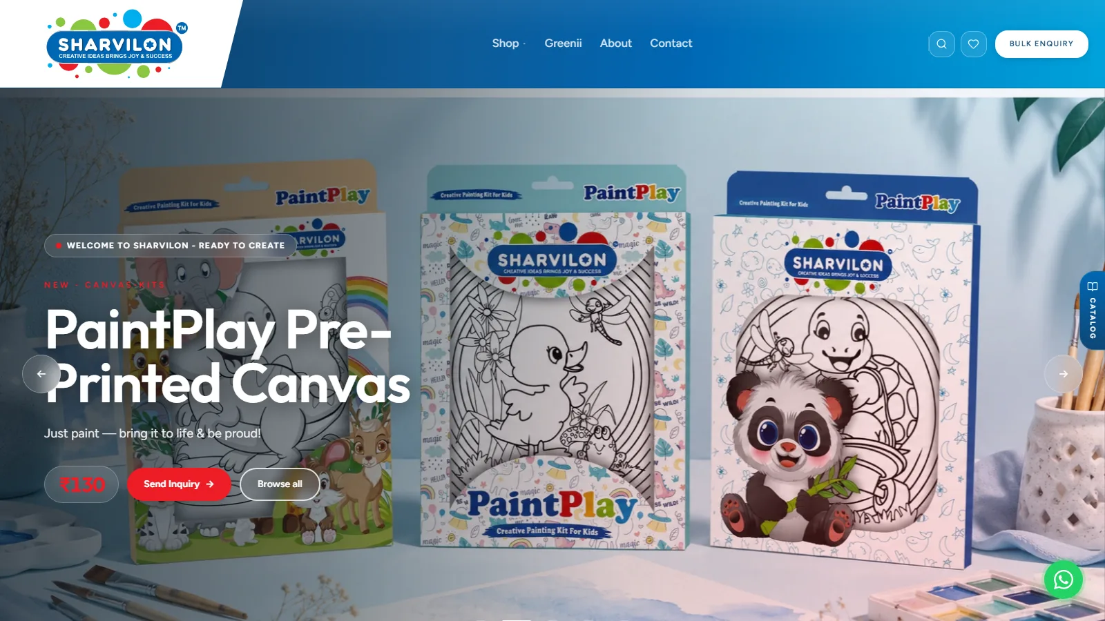 Sharvilon Stationery Website